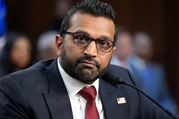 Kash Patel, President Donald Trump's choice to be director of the FBI, appears before the Senate Judiciary Committee for his confirmation hearing, at the Capitol in Washington, Thursday, Jan. 30, 2025. (AP Photo/J. Scott Applewhite)