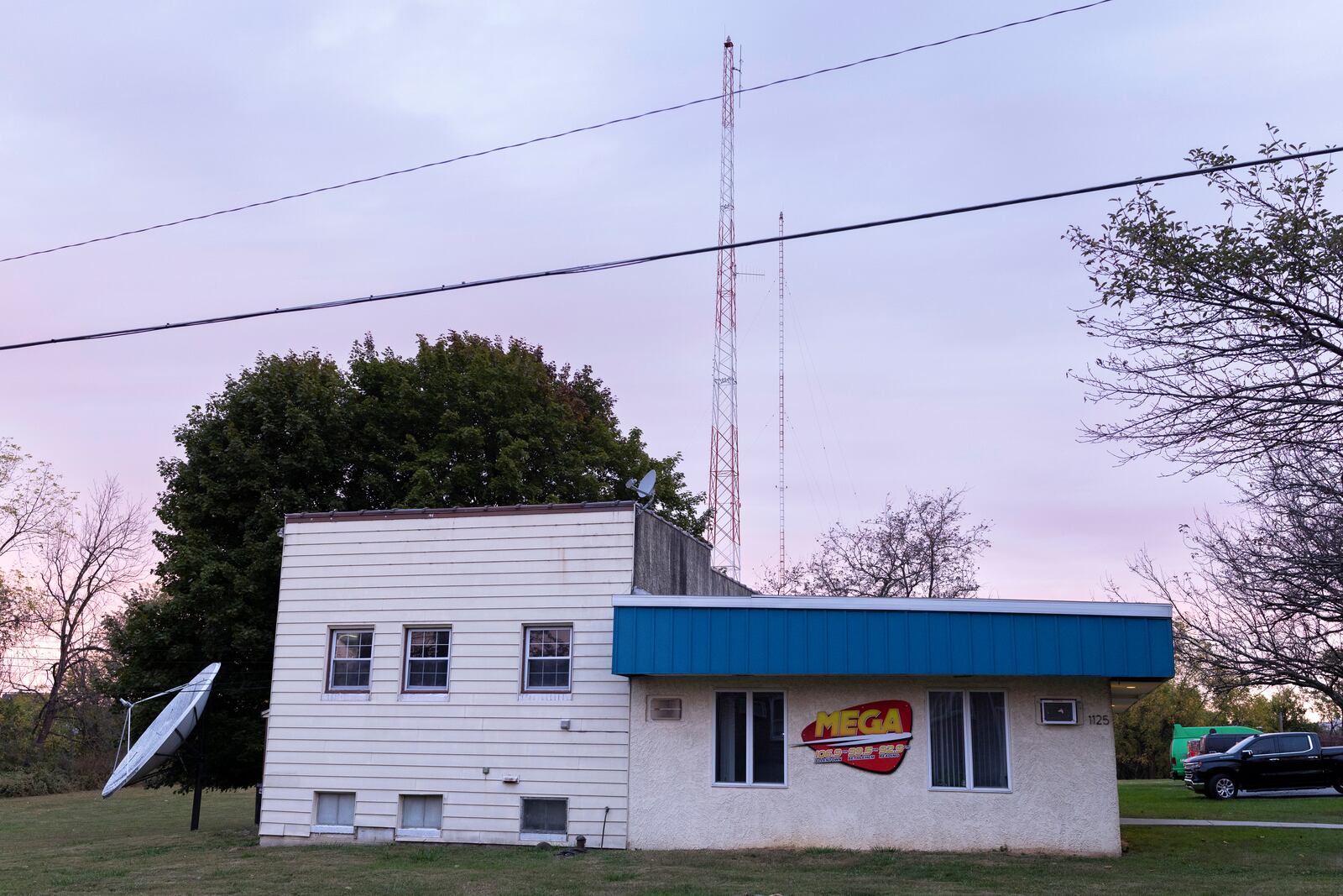 Radio station La Mega 101.7 FM in Allentown, Pa., Tuesday, Oct. 15, 2024. (AP Photo/Ryan Collerd)