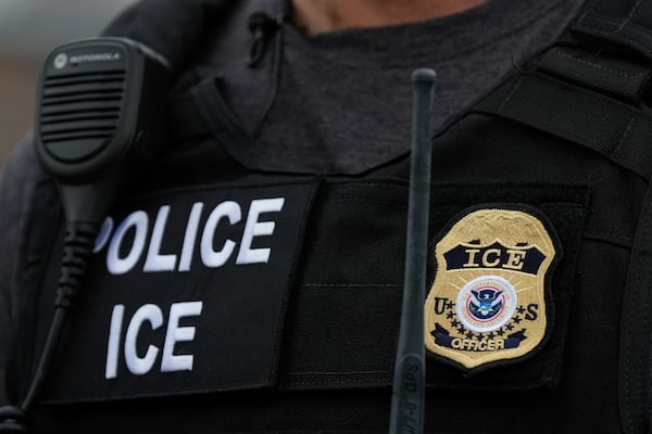 Kenneth Genalo, director of U.S. Immigration and Customs Enforcement's New York City field office, speaks during an interview with The Associated Press, Tuesday, Dec. 17, 2024, in the Bronx borough of New York. (AP Photo/Julia Demaree Nikhinson)