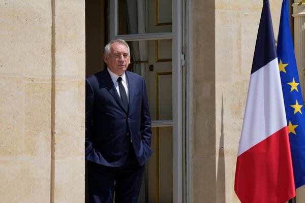 FILE - French centrist party MoDem (Mouvement Democrate) leader Francois Bayrou leaves after a meeting with France's President Emmanuel Macron at the Elysee Palace, in Paris, France, Tuesday, June 21, 2022. French President Emmanuel Macron names key centrist ally François Bayrou as new prime minister Friday Dec.13 2024. (AP Photo/Francois Mori, File)