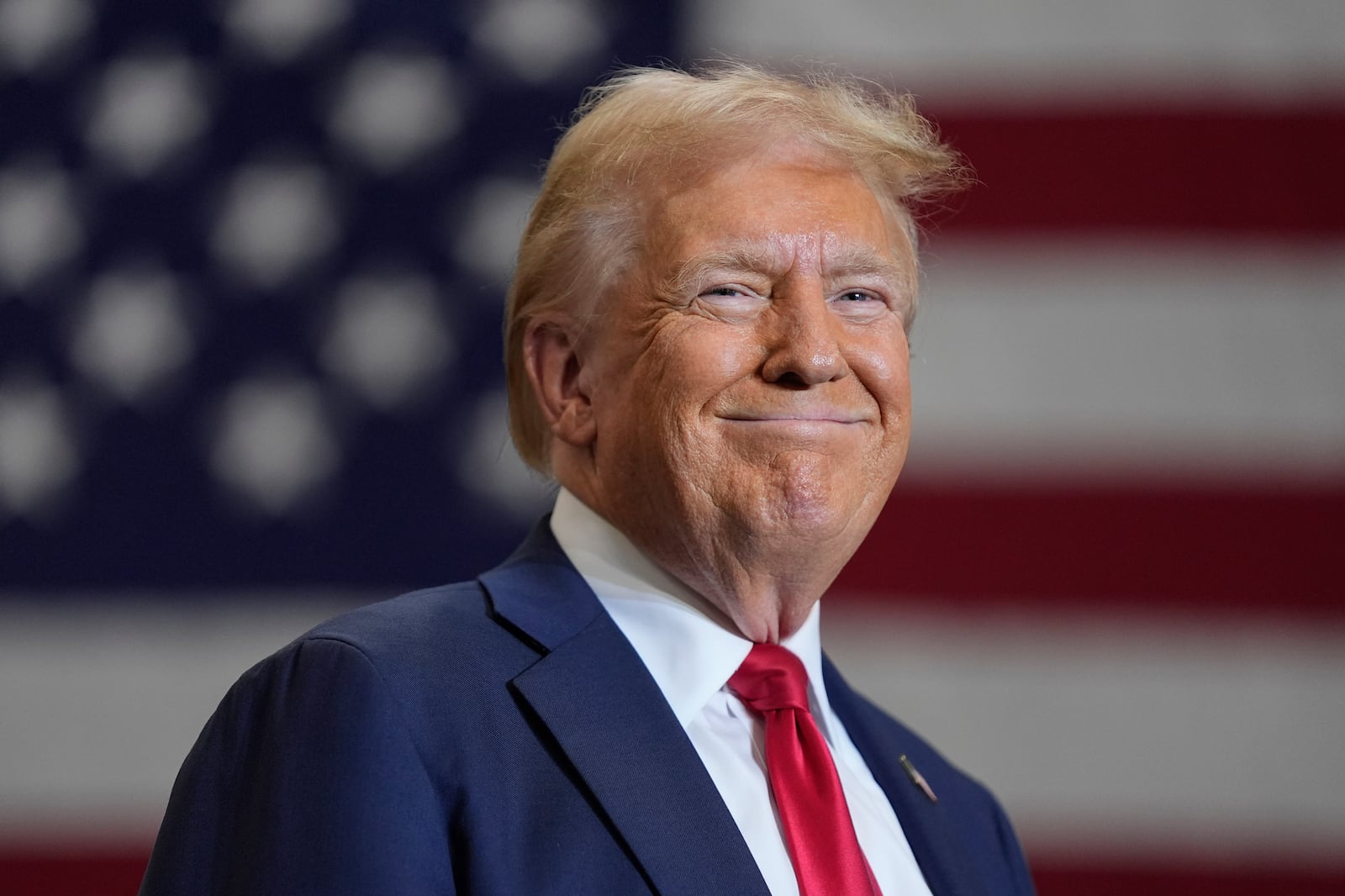 Republican presidential nominee former President Donald Trump speaks during a campaign event, Wednesday, Sept. 25, 2024, in Mint Hill, N.C. (AP Photo/Evan Vucci)