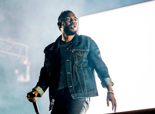 FILE - Kendrick Lamar performs during the Festival d'ete de Quebec in Quebec City, Canada on July 7, 2017. (Photo by Amy Harris/Invision/AP, File)