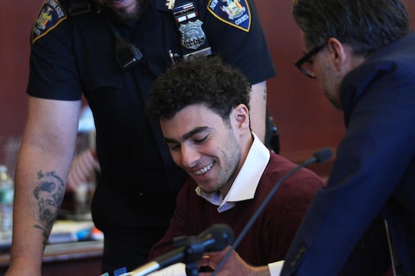 Luigi Mangione appears in Manhattan Criminal court for his arraignment on state murder and terror charges in the killing of UnitedHealthcare CEO Brian Thompson, Monday, Dec. 23, 2024, in New York. (Curtis Means/Pool Photo via AP)