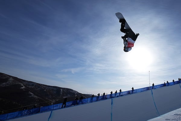 FILE - United States' Shaun White competes during the men's halfpipe finals at the 2022 Winter Olympics, Friday, Feb. 11, 2022, in Zhangjiakou, China. (AP Photo/Gregory Bull, File)