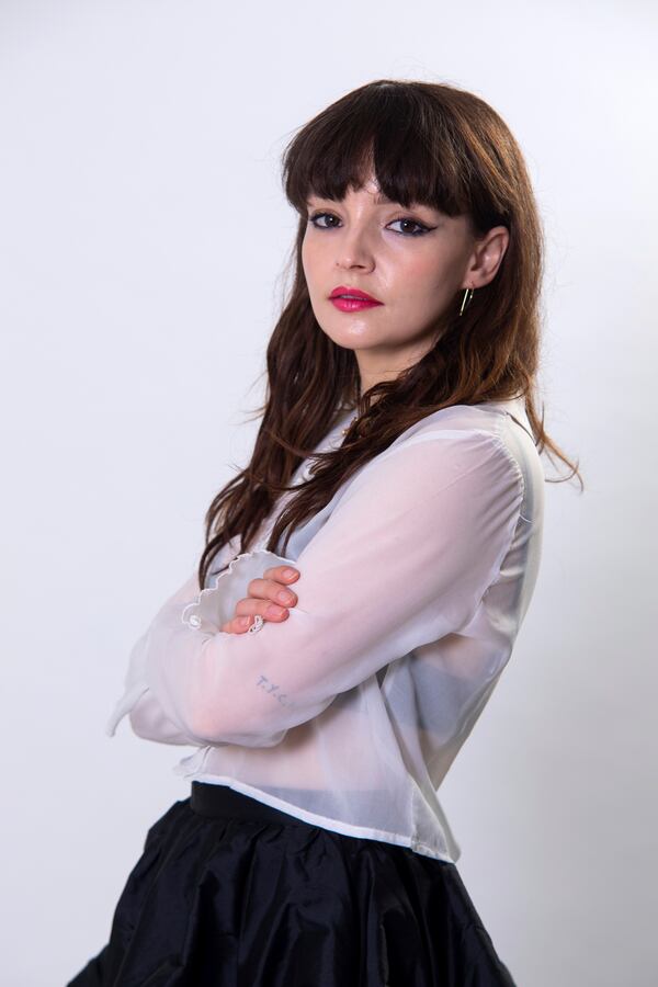 Lauren Mayberry poses for a portrait on Monday, Sept. 30, 2024, in New York. (Photo by Andy Kropa/Invision/AP)