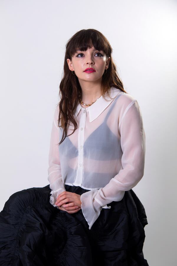 Lauren Mayberry poses for a portrait on Monday, Sept. 30, 2024, in New York. (Photo by Andy Kropa/Invision/AP)