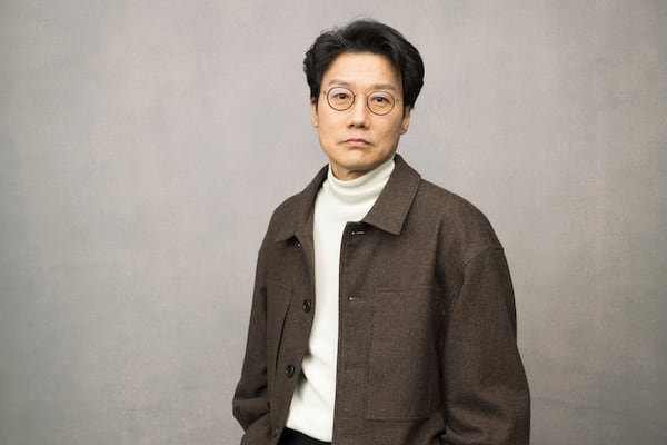 Hwang Dong-hyuk poses for a portrait to promote the second season of "Squid Game" on Wednesday, Dec. 11, 2024, in Los Angeles. (Photo by Willy Sanjuan/Invision/AP)