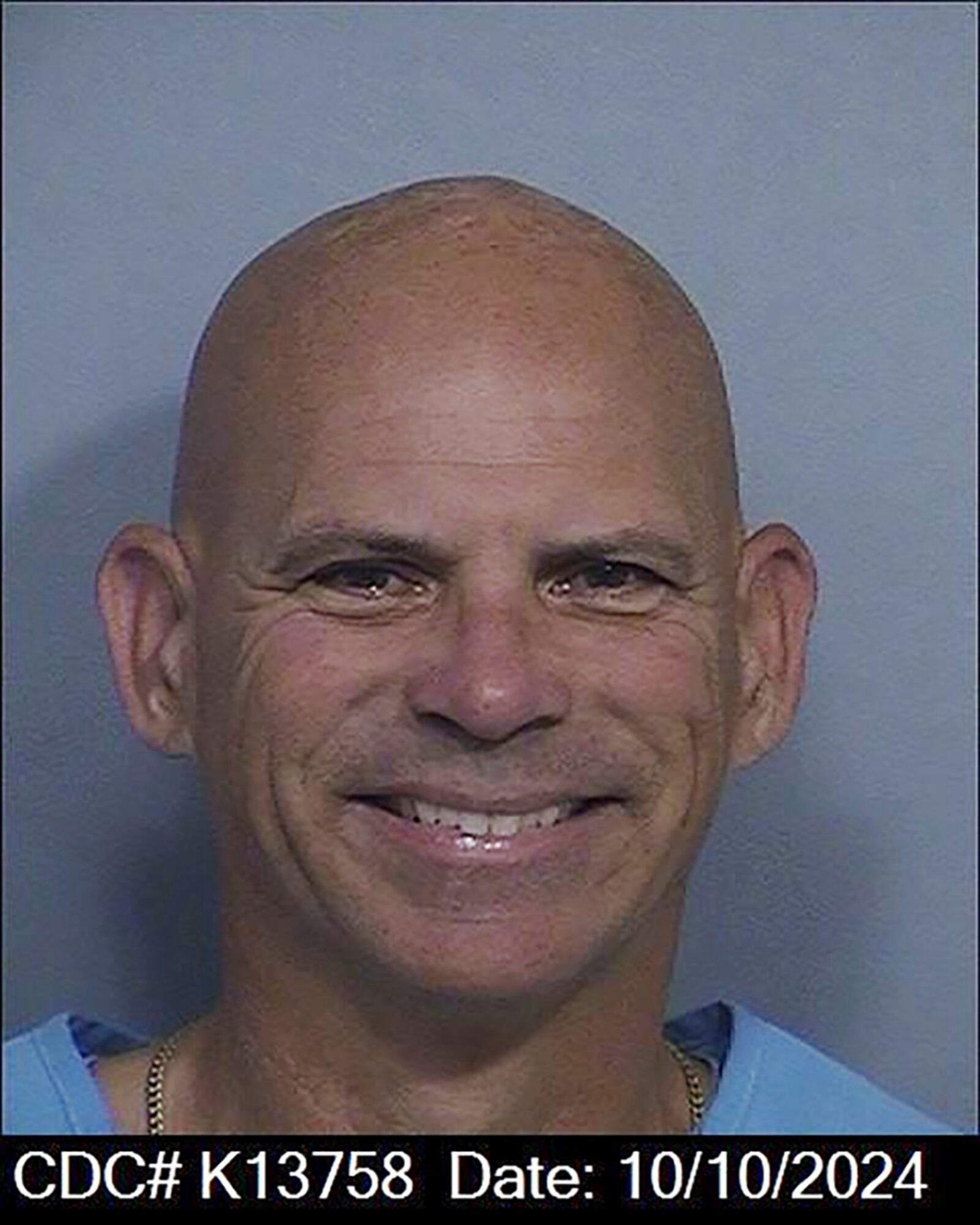 This photo provided by the California Department of Corrections, shows Lyle Menendez. (California Dept. of Corrections via AP)