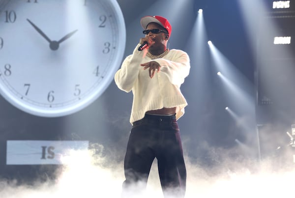 Big Sean performs at the Amazon Music Live Concert Series 2024 at the East End Studios on Oct. 24, 2024 in Glendale, California. (Jerritt Clark via AP)