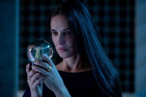 This image released by Mubi shows Demi Moore in a scene from "The Substance." (Mubi via AP)