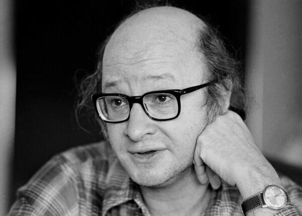 FILE - Jules Feiffer appears in New York on March 3, 1976. (AP Photo/Jerry Mosey, File)