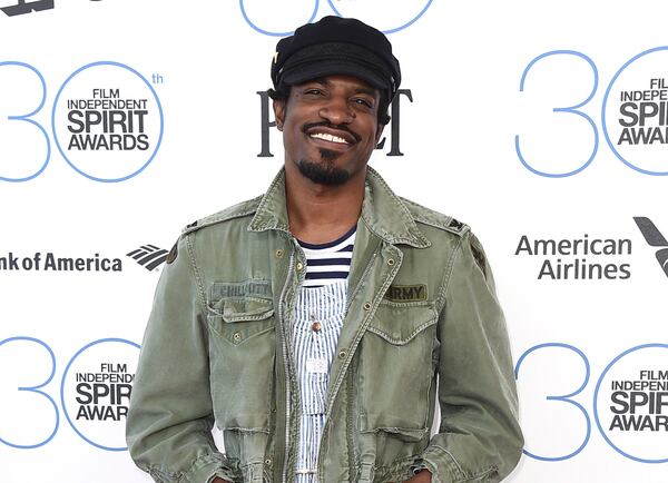 FILE - Andre Benjamin, also known as Andre 3000, arrives at the 30th Film Independent Spirit Awards in Santa Monica, Calif., on Feb. 21, 2015. (Photo by Jordan Strauss/Invision/AP, File)