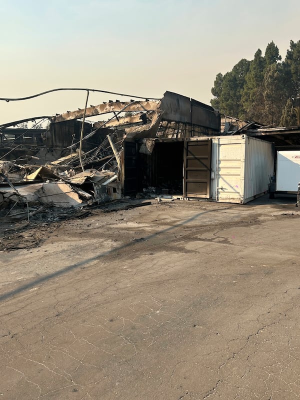 Palisades Charter High School campus in the Pacific Palisades neighborhood of Los Angeles on Jan. 9, 2025. (Rafael Negroe via AP)