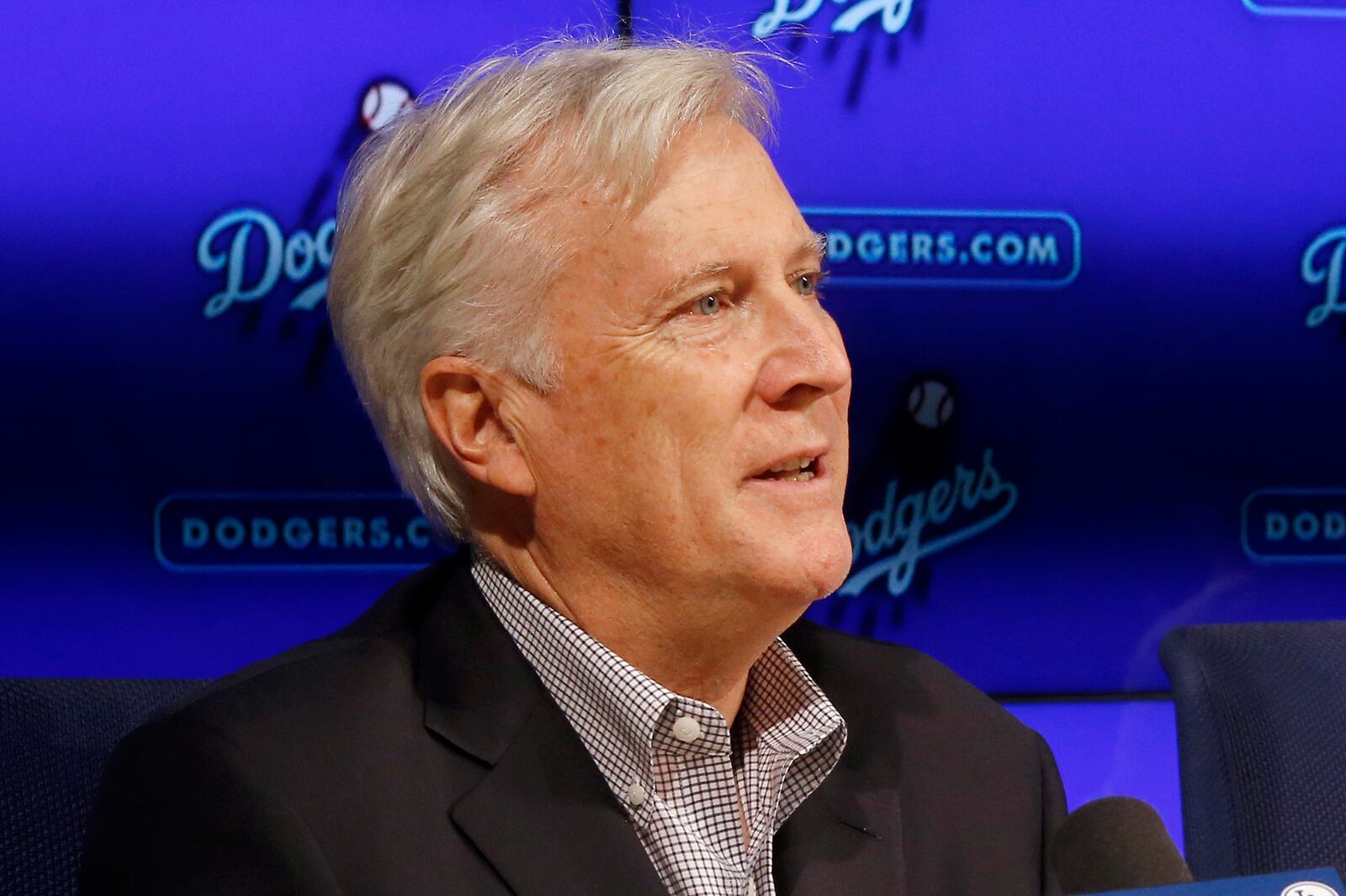 FILE - Mark Walter speaks during a news conference in Los Angeles on Sept. 21, 2018. AP Photo/Alex Gallardo, File)