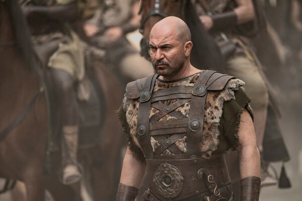 This image released by Paramount Pictures shows Lior Raz in a scene from "Gladiator II." (Aidan Monaghan/Paramount Pictures via AP)