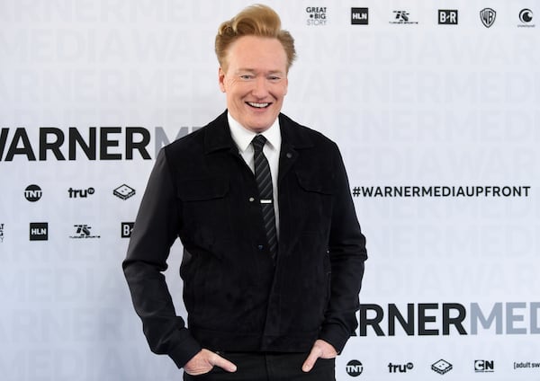 FILE - Conan O'Brien appears at the WarnerMedia Upfront in New York on May 15, 2019. (Photo by Evan Agostini/Invision/AP, File)