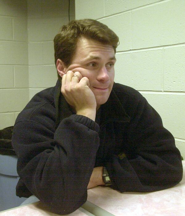 FILE - Figure skating coach Vadim Naumov attends an interview in Simsbury, Conn., Aug. 2, 2002. (AP Photo/Bob Child, File)