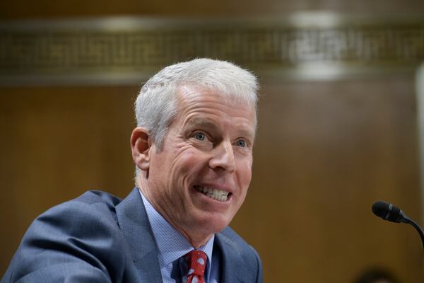 Chris Wright, President-elect Donald Trump's nominee to be Secretary of Energy, testifies during a Senate Committee on Energy and Natural Resources hearing for his pending confirmation, on Capitol Hill, Wednesday, Jan. 15, 2025, in Washington. (AP Photo/Rod Lamkey, Jr.)