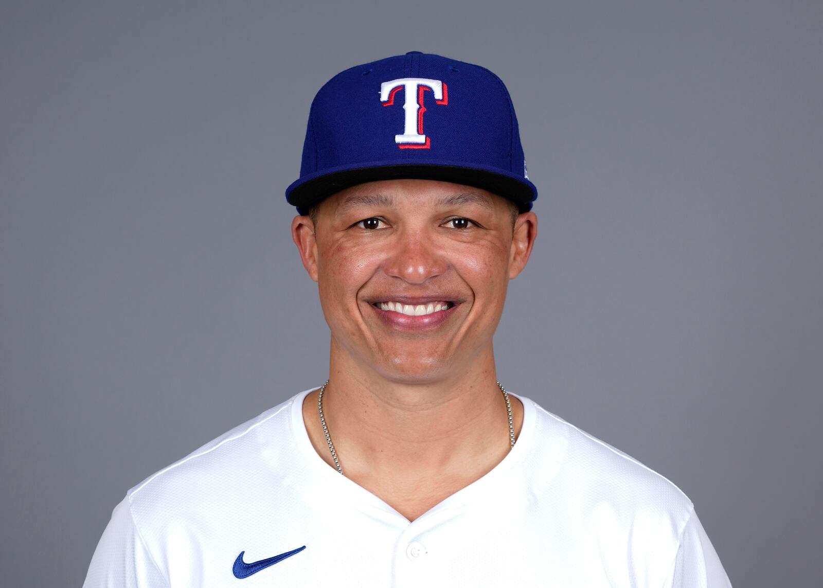 FILE - This is a 2024 photo of associate manager Will Venable of the Texas Rangers baseball team. (AP Photo/Carolyn Kaster, File)