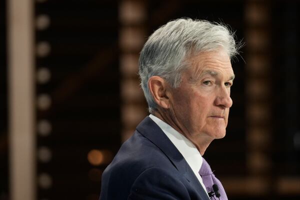 Federal Reserve chair Jerome Powell speaks at the DealBook Summit in New York, Wednesday, Dec. 4, 2024. (AP Photo/Seth Wenig)