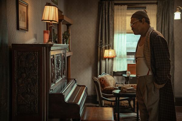 This image released by Netflix shows Samuel L. Jackson in a scene from "The Piano Lesson." (David Lee/Netflix via AP)