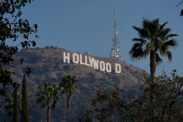 The Hollywood Sign is seen in Los Angeles, Thursday, Jan. 9, 2025. (AP Photo/Damian Dovarganes)