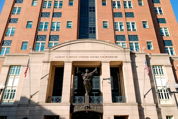 FILE - The U.S. District Court for the Eastern District of Virginia is seen, Sept. 9, 2024, in Alexandria, Va. (AP Photo/Stephanie Scarbrough, File)