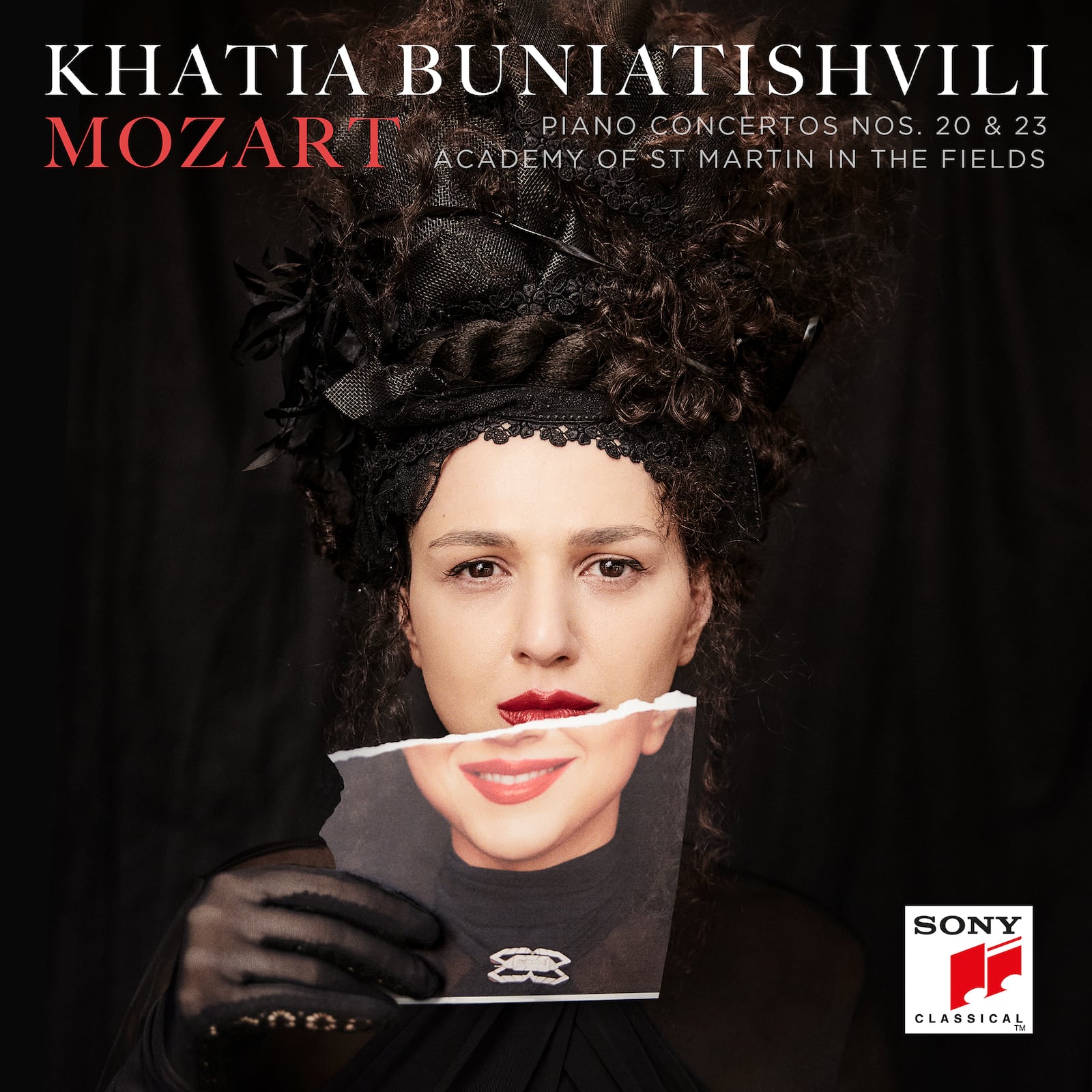 This cover image released by Sony Classical shows "Mozart: Piano Concertos Nos. 20 & 23" by Khatia Buniatishvili. (Sony Classical via AP)