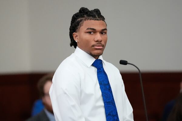 Joaquin Smith appears at district court after he and four other Massachusetts college students made their first appearance on conspiracy and kidnapping charges in Worcester, Mass, Thursday, Jan. 16, 2025. (AP Photo/Robert F. Bukaty)