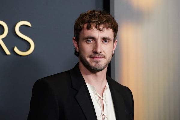 Paul Mescal arrives at the 15th Governors Awards on Sunday, Nov. 17, 2024, at The Ray Dolby Ballroom in Los Angeles. (Photo by Jordan Strauss/Invision/AP)