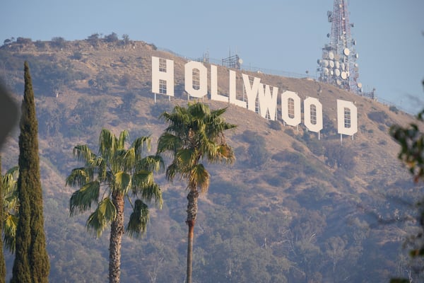 The Hollywood Sign is seen in Los Angeles, Thursday, Jan. 9, 2025. (AP Photo/Damian Dovarganes)