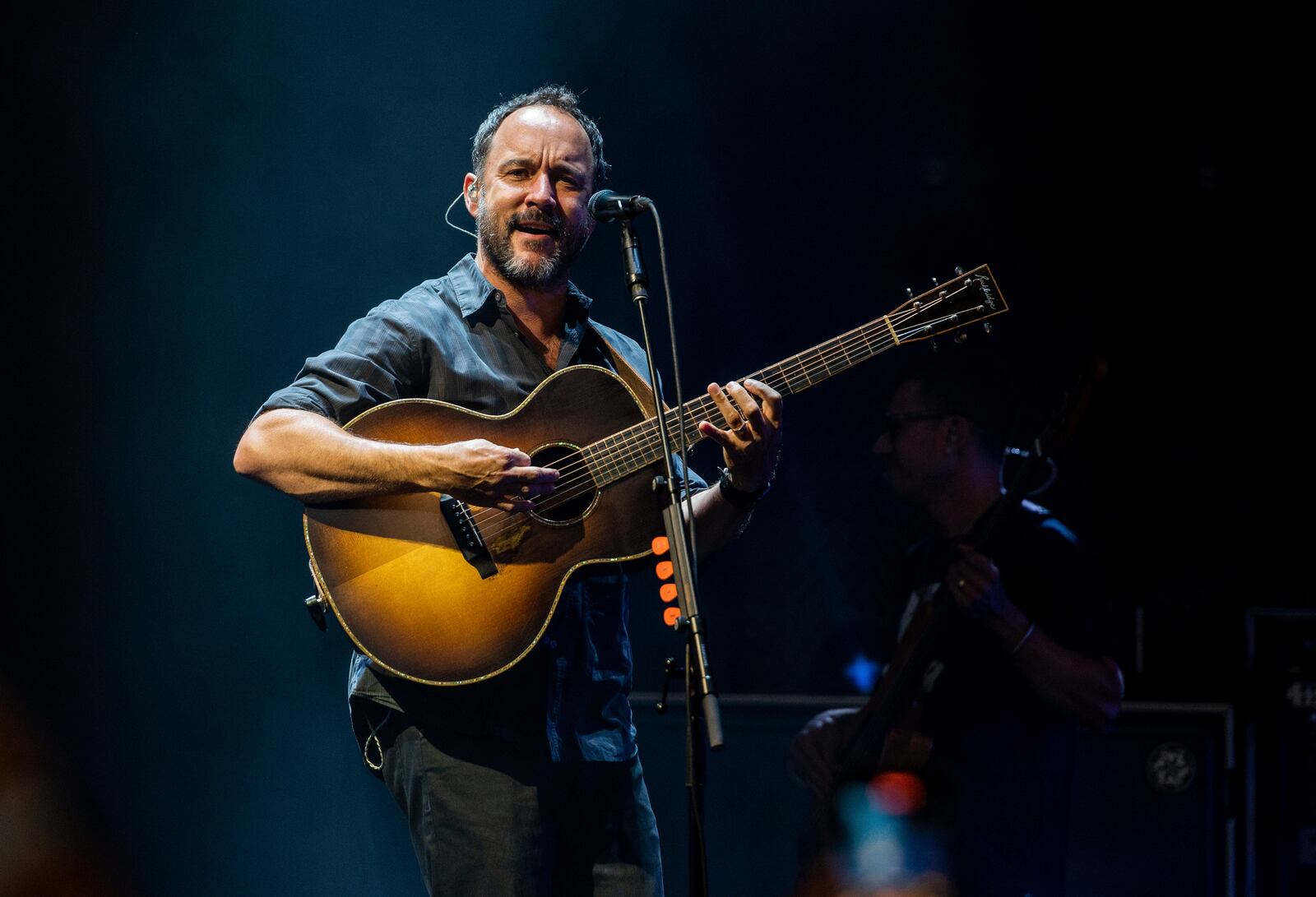 FILE - Dave Matthews, of Dave Matthews Band, performs on Tuesday, July 27, 2021, at Ameris Bank Amphitheatre in Alpharetta, Ga. (Photo by Paul R. Giunta/Invision/AP, File)