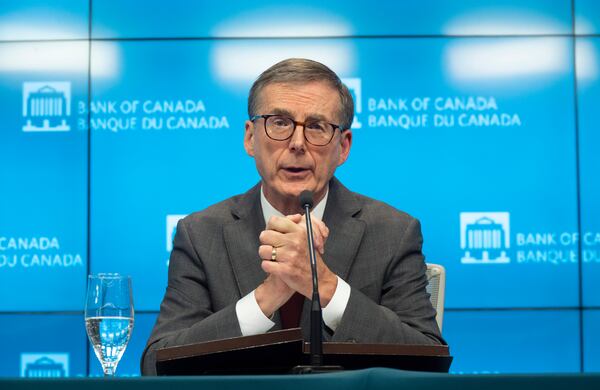 Bank of Canada Governor Tiff Macklem speaks during a news conference, Wednesday, Dec. 11, 2024 in Ottawa, Ontario. (Adrian Wyld/The Canadian Press via AP)