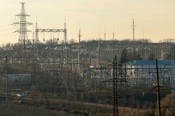 The power station in Braila, Moldova, a USAID supported project, on Wednesday, Jan. 29, 2025. (AP Photo/Aurel Obreja)