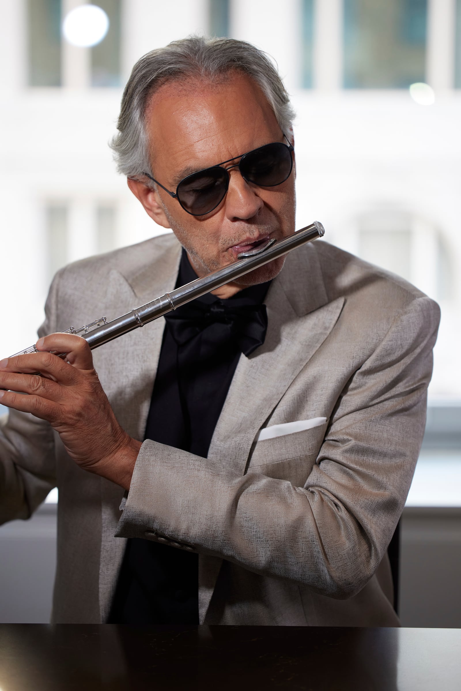 Andrea Bocelli appears during a portrait session on Monday, Oct. 28, 2024, in New York. (Photo by Matt Licari/Invision/AP)