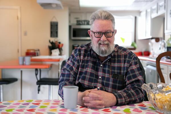 Bill Teager, of Middletown, Ohio, sits for a portrait, Tuesday, Jan. 14, 2025, in Middletown, Ohio. The city is the hometown of Vice President-elect JD Vance. (AP Photo/Kareem Elgazzar)