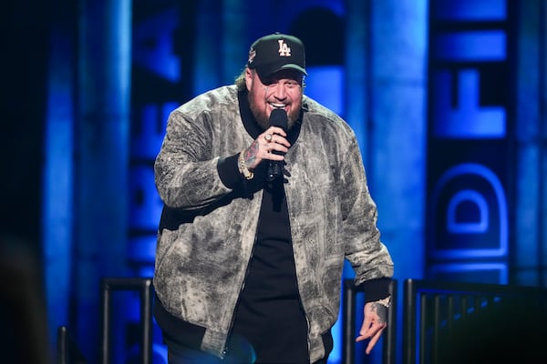 Jelly Roll performs during the FireAid benefit concert on Thursday, Jan. 30, 2025, at Intuit Dome in Inglewood, Calif. (Photo by Jordan Strauss/Invision/AP)