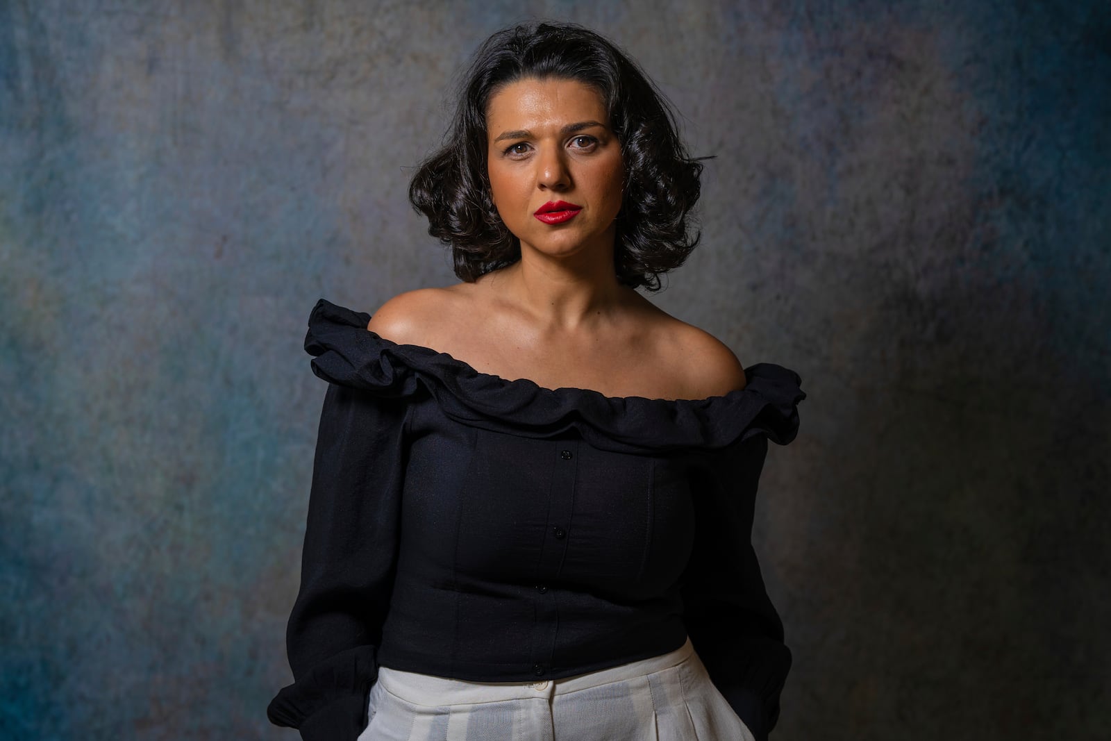 Khatia Buniatishvili poses for a portrait on Tuesday, Sept. 24, 2024, in New York. (AP Photo/Gary Gerard Hamilton)