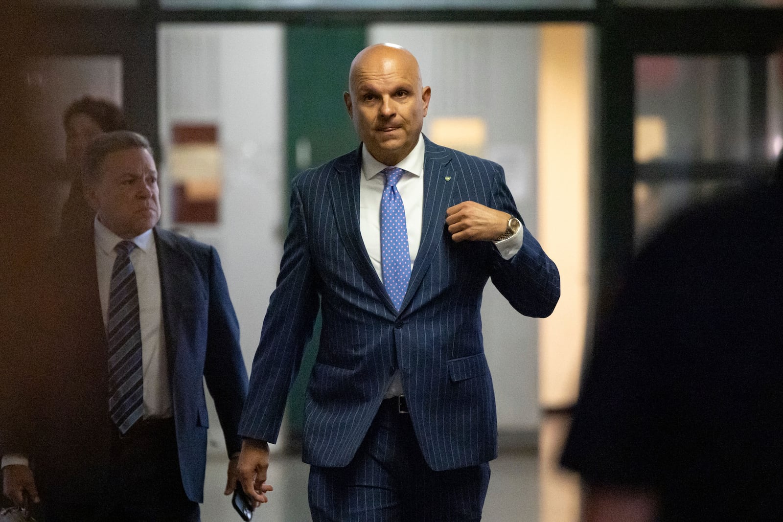 Arthur Aidala, attorney for Harvey Weinstein, arrives at Manhattan criminal court, Wednesday, Oct. 23, 2024, in New York. (AP Photo/Yuki Iwamura)