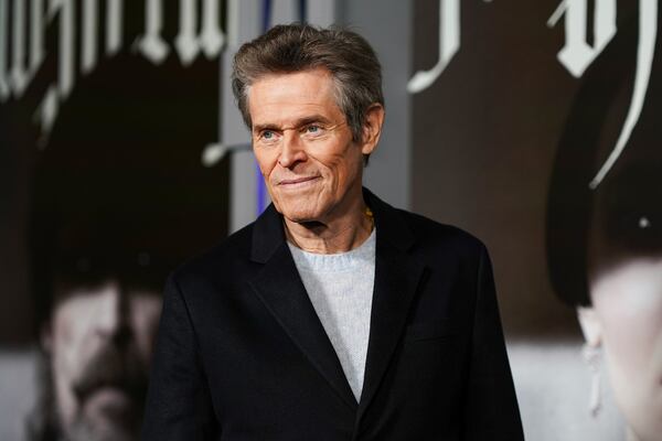 Willem Dafoe arrives at the premiere of "Nosferatu" on Thursday, Dec. 12, 2024, at TCL Chinese Theatre in Los Angeles. (Photo by Jordan Strauss/Invision/AP)